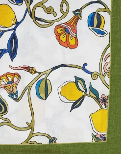 La DoubleJ Tovaglie|Tessili<Large TableclothBorboni White in Linen