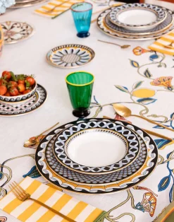 La DoubleJ Tovaglie|Tessili<Large TableclothBorboni White in Linen