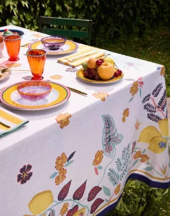 La DoubleJ Tovaglie|Tessili<Large TableclothBotanical (Placée) in Linen