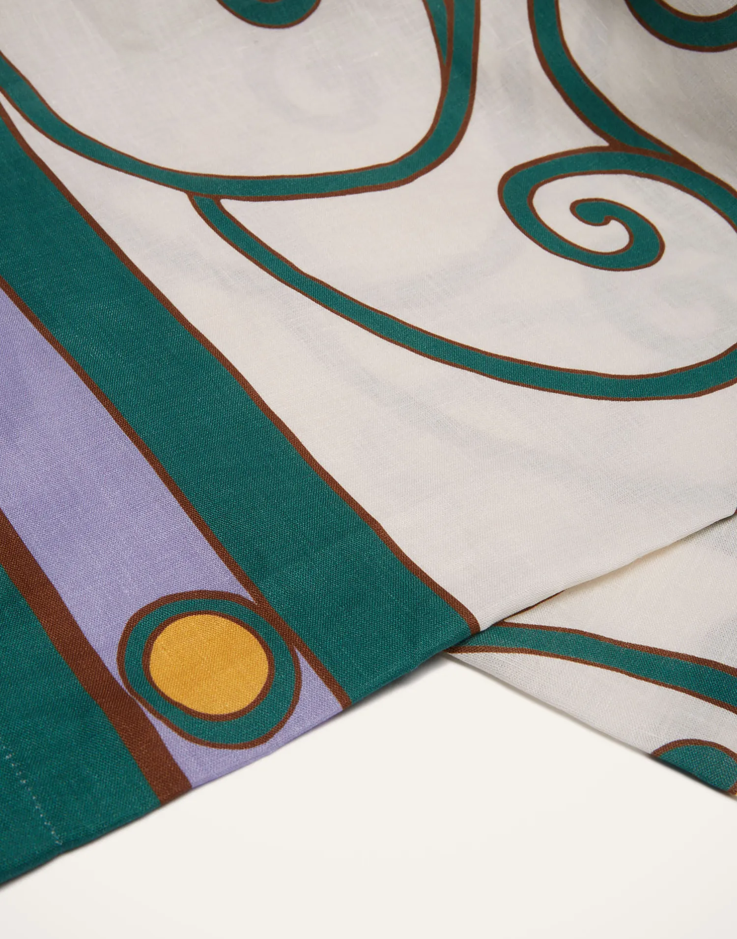 La DoubleJ Tovaglie|Tessili<Large TableclothCortile Lilac in Linen