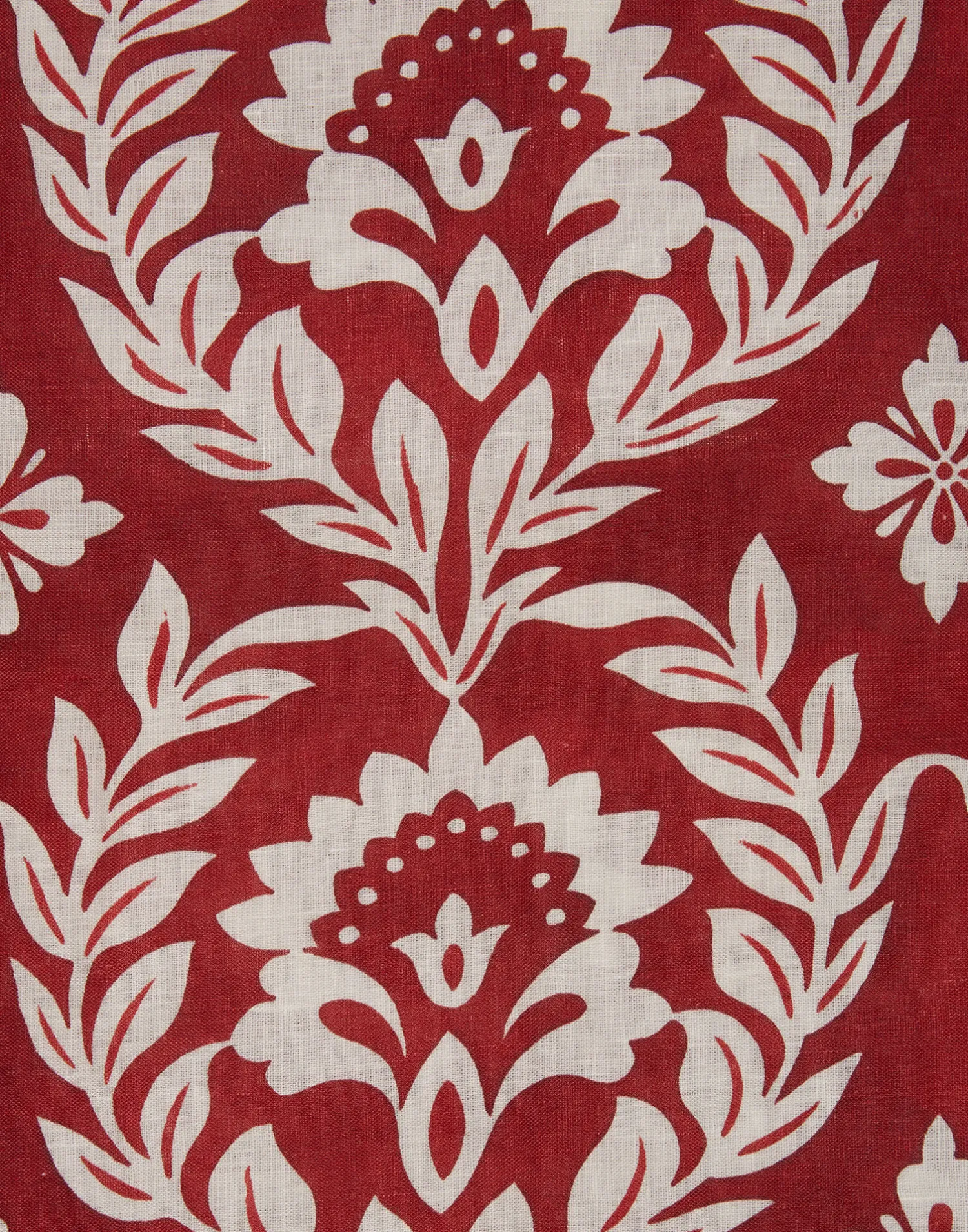 La DoubleJ Tovaglie|Tessili<Large TableclothGarland Bordeaux in Linen