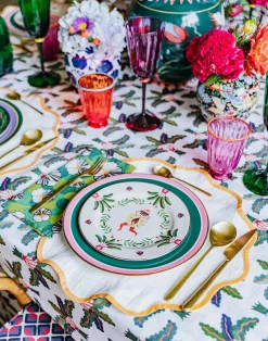La DoubleJ Tovaglie|Tessili<Large TableclothLinen Palms in Linen