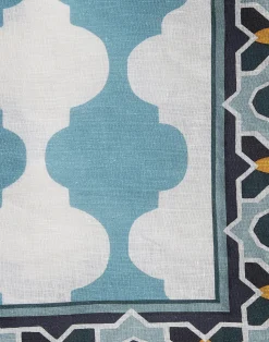 La DoubleJ Tovaglie|Tessili<Large TableclothPlaza Sky Blue in Linen