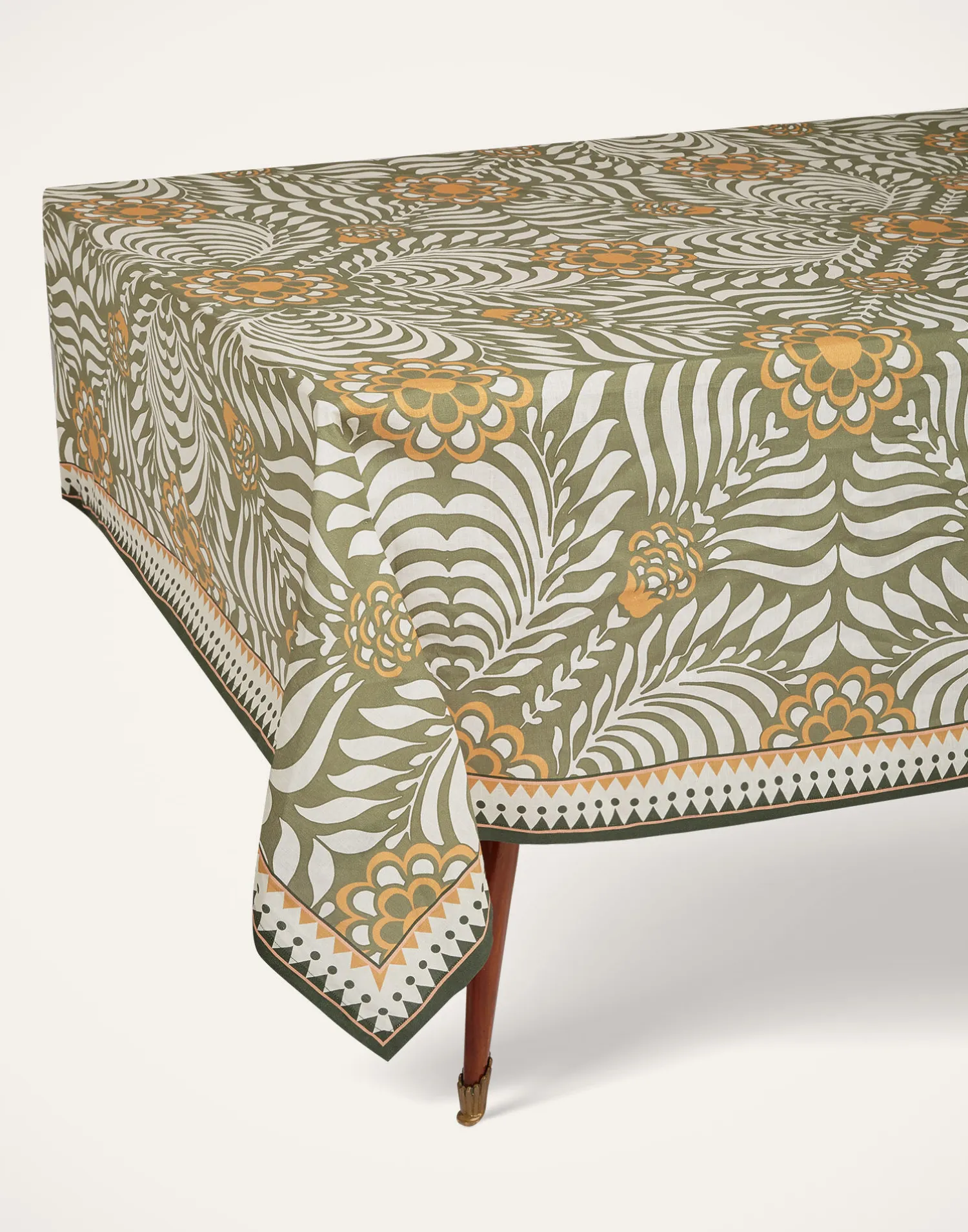 La DoubleJ Tovaglie|Tessili<Large TableclothTudor Light Green in Linen