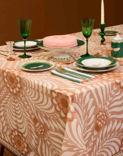 La DoubleJ Tovaglie|Tessili<Large TableclothTudor Pink in Linen
