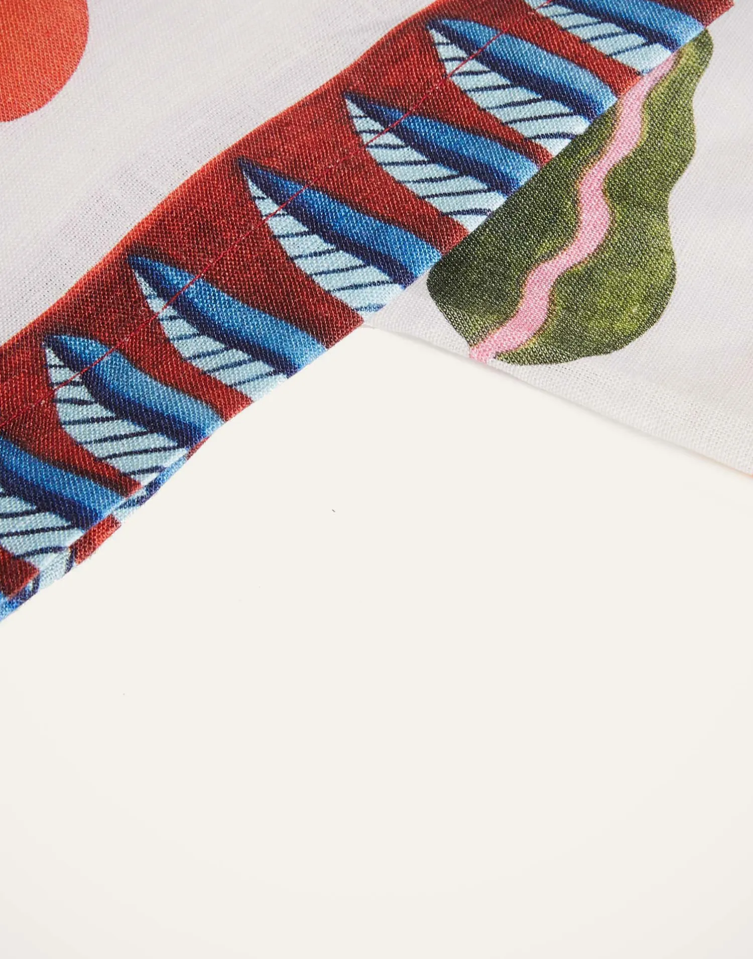 La DoubleJ Tovaglie|Tessili<Large TableclothWhite Turning Tulips in Linen