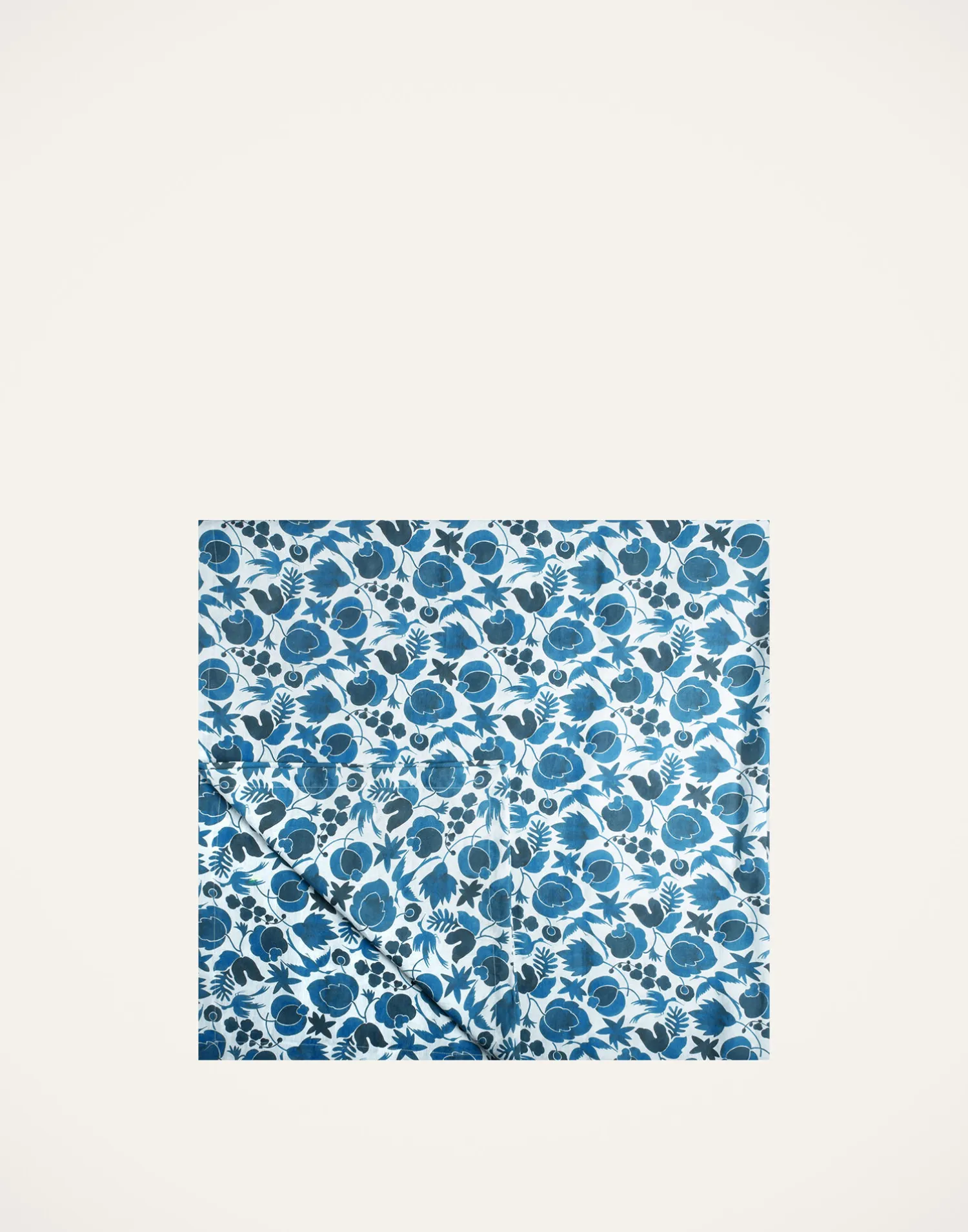 La DoubleJ Tovaglie|Tessili<Large TableclothWildbird Blu in Linen