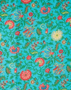 La DoubleJ Tovaglie|Tessili<Large Tablecloth (180x350)Dragon Flower Turchese in Linen