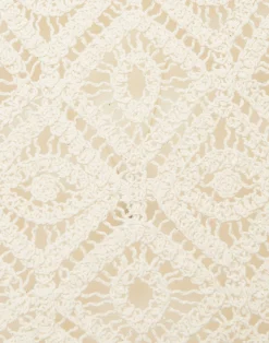 La DoubleJ Felpe E Magliette<La Scala HoodiePlaza Cream in Macram&eacute;