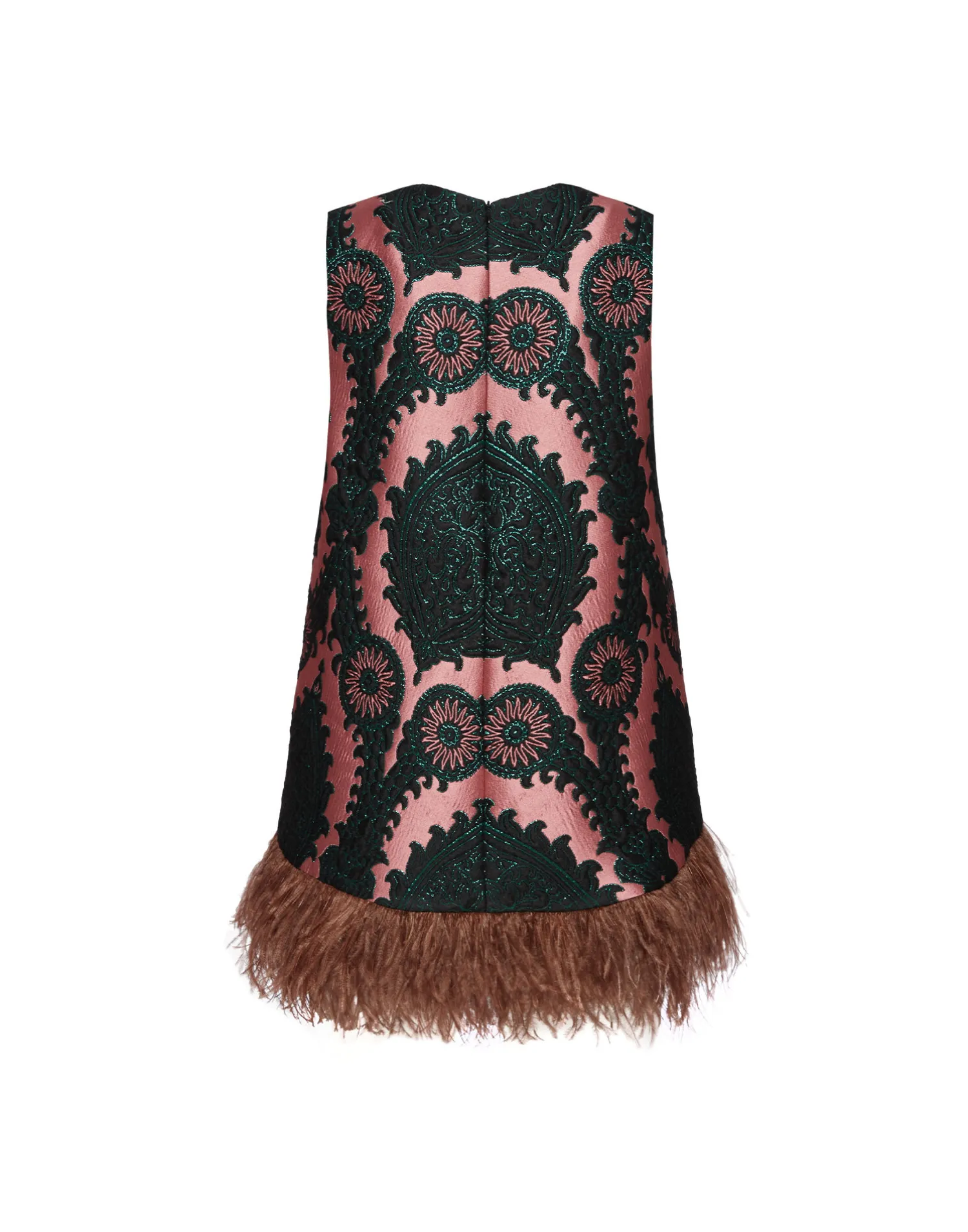 La DoubleJ Camicie E Top<La Scala TopOltrarno Pink in Jacquard With Feathers