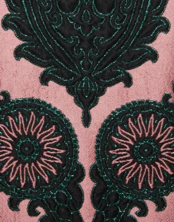 La DoubleJ Camicie E Top<La Scala TopOltrarno Pink in Jacquard With Feathers