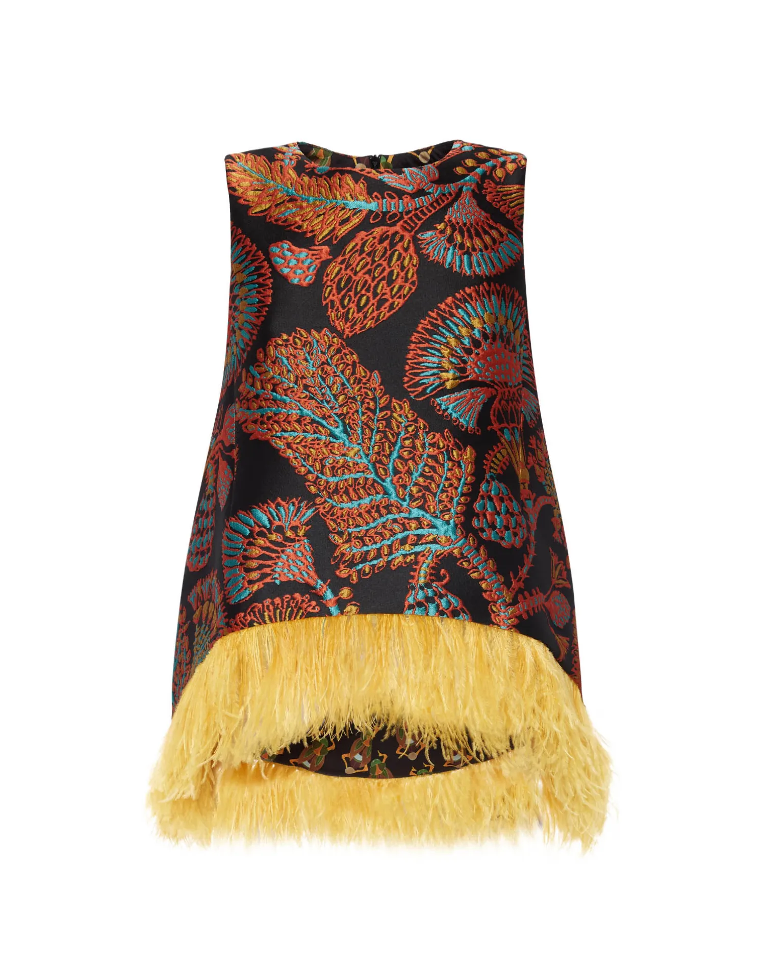 La DoubleJ Camicie E Top<La Scala TopSicomore Black in Jacquard With Feathers