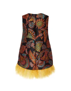La DoubleJ Camicie E Top<La Scala TopSicomore Black in Jacquard With Feathers