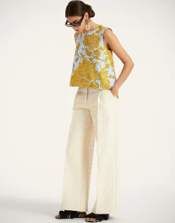 La DoubleJ Camicie E Top<La Scala TopTangle Light Blue in Shot Cotton