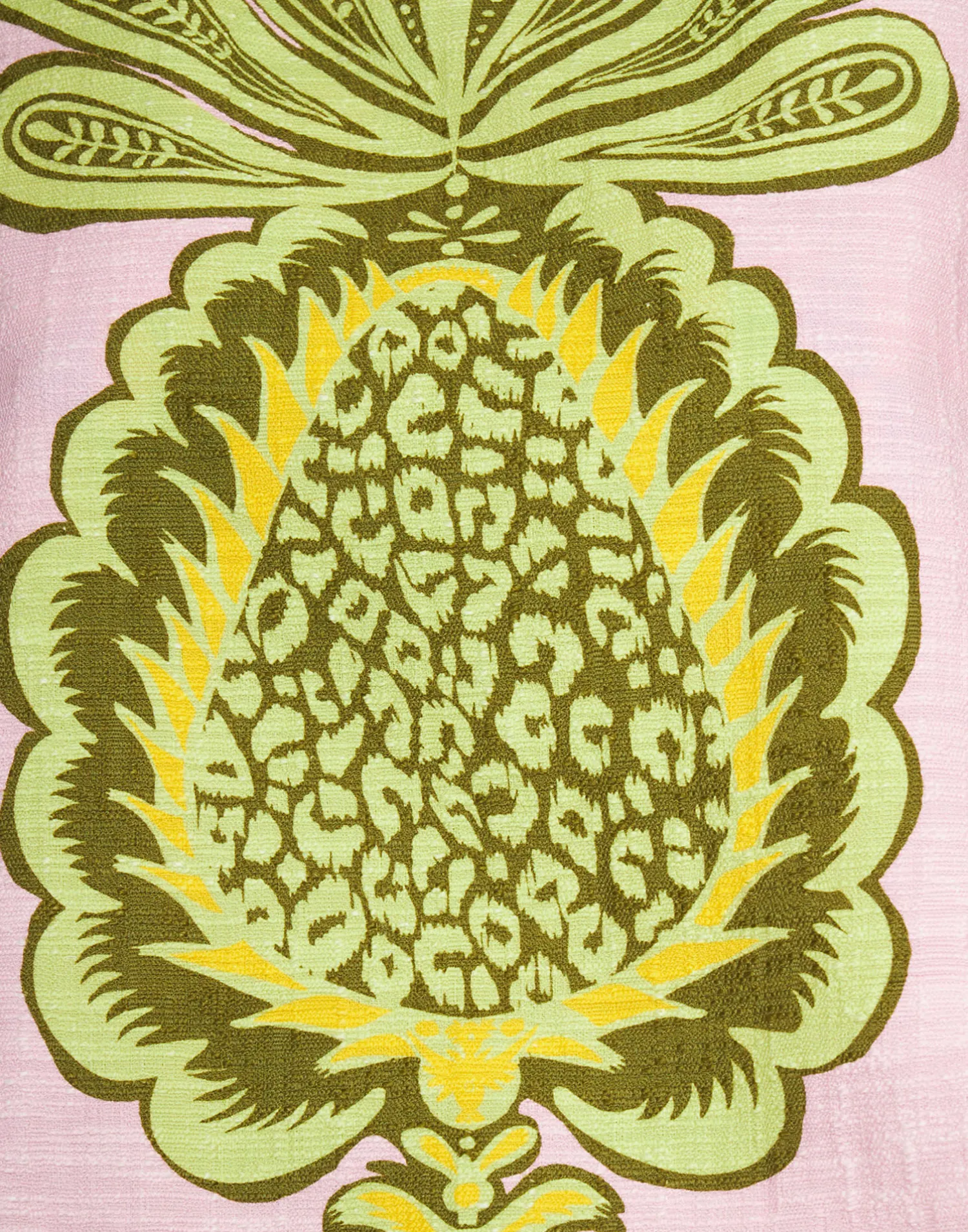 La DoubleJ Camicie E Top<La Scala Top (With Feathers)Big Pineapple Pink in Shot Cotton