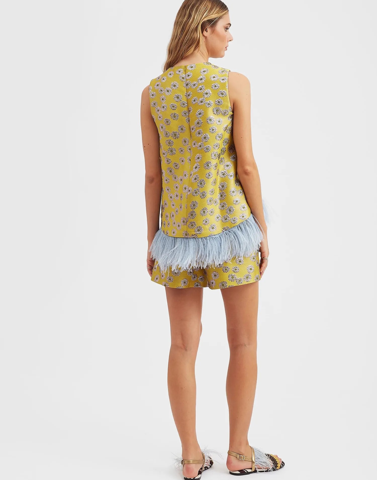 La DoubleJ Party Dressing<La Scala Top (With Feathers)Margarita in Jacquard