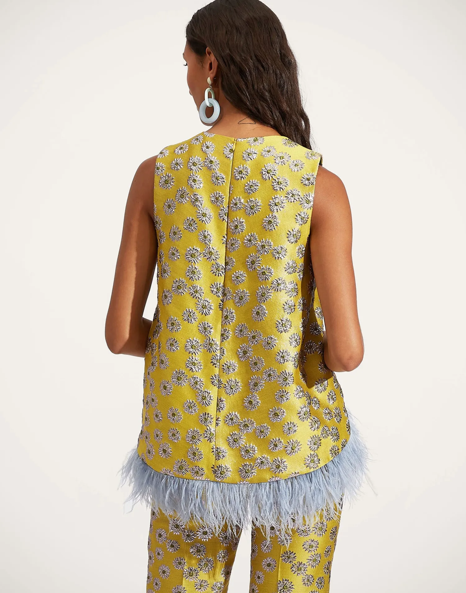 La DoubleJ Party Dressing<La Scala Top (With Feathers)Margarita in Jacquard