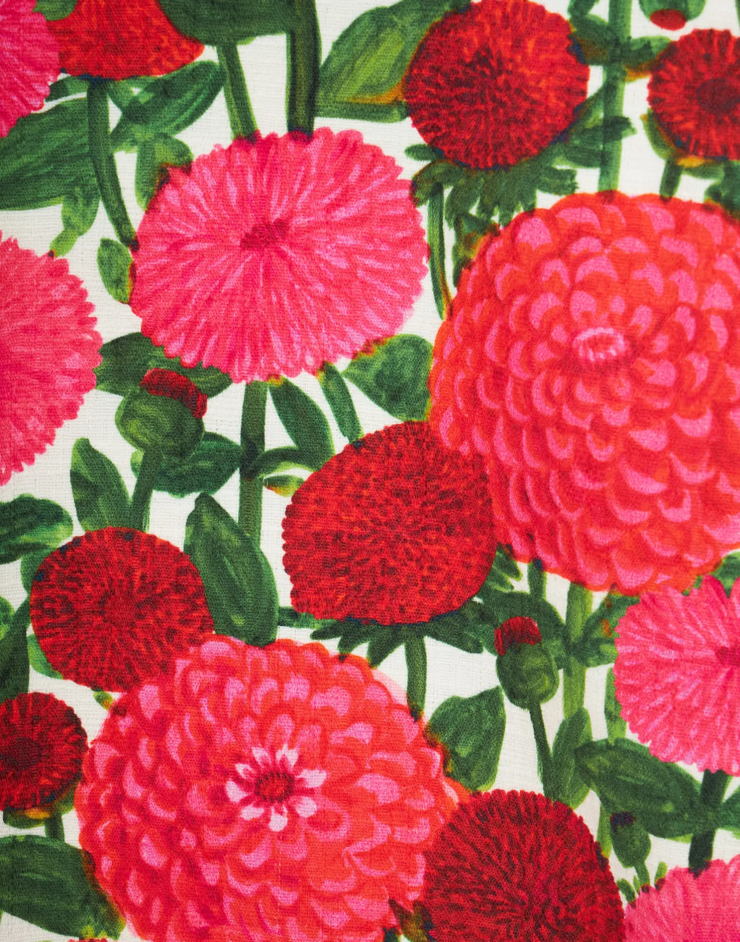 La DoubleJ Camicie E Top<La Scala Top (With Feathers)Pink Dahlias in Shot Cotton