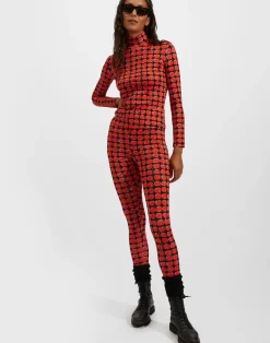 La DoubleJ Loungewear<LeggingsBlack Cherries in New Skinny Jersey