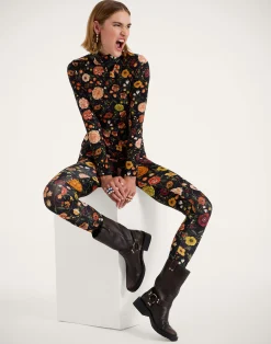 La DoubleJ Loungewear<LeggingsBotticelli Black in Skinny Jersey
