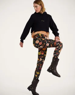 La DoubleJ Loungewear<LeggingsBotticelli Black in Skinny Jersey