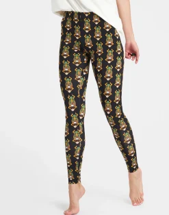 La DoubleJ Loungewear<LeggingsScarab Black in Skinny Jersey