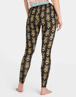 La DoubleJ Loungewear<LeggingsScarab Black in Skinny Jersey