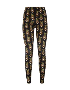 La DoubleJ Loungewear<LeggingsScarab Black in Skinny Jersey