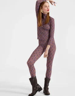 La DoubleJ Loungewear<LeggingsSovereign Mini Purple in Skinny Jersey