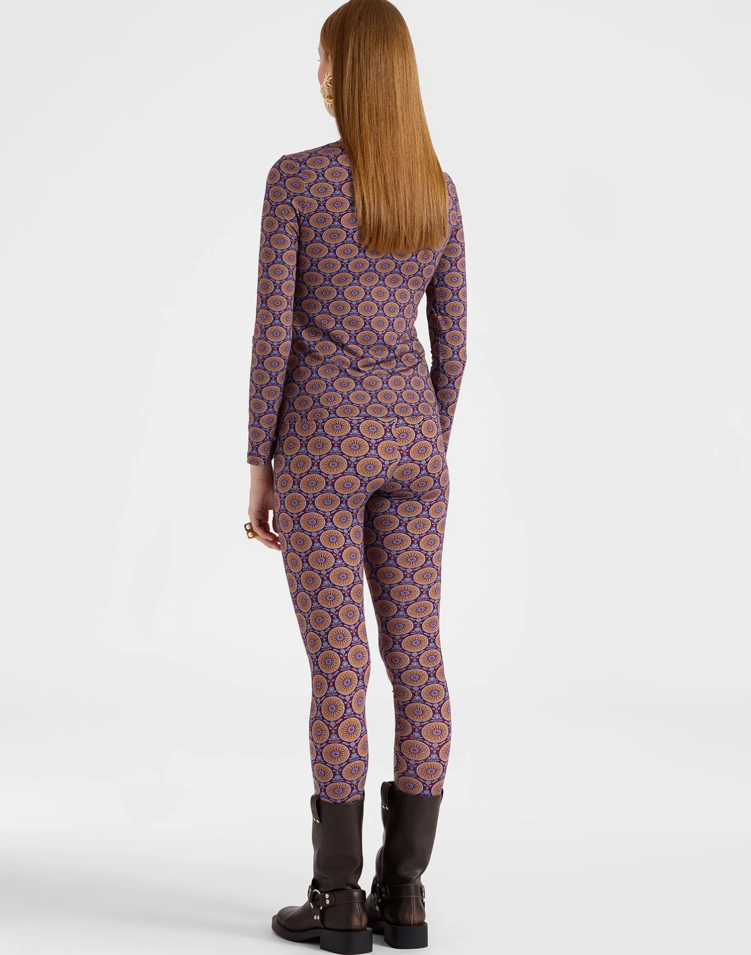 La DoubleJ Loungewear<LeggingsSovereign Mini Purple in Skinny Jersey