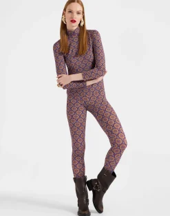 La DoubleJ Loungewear<LeggingsSovereign Mini Purple in Skinny Jersey