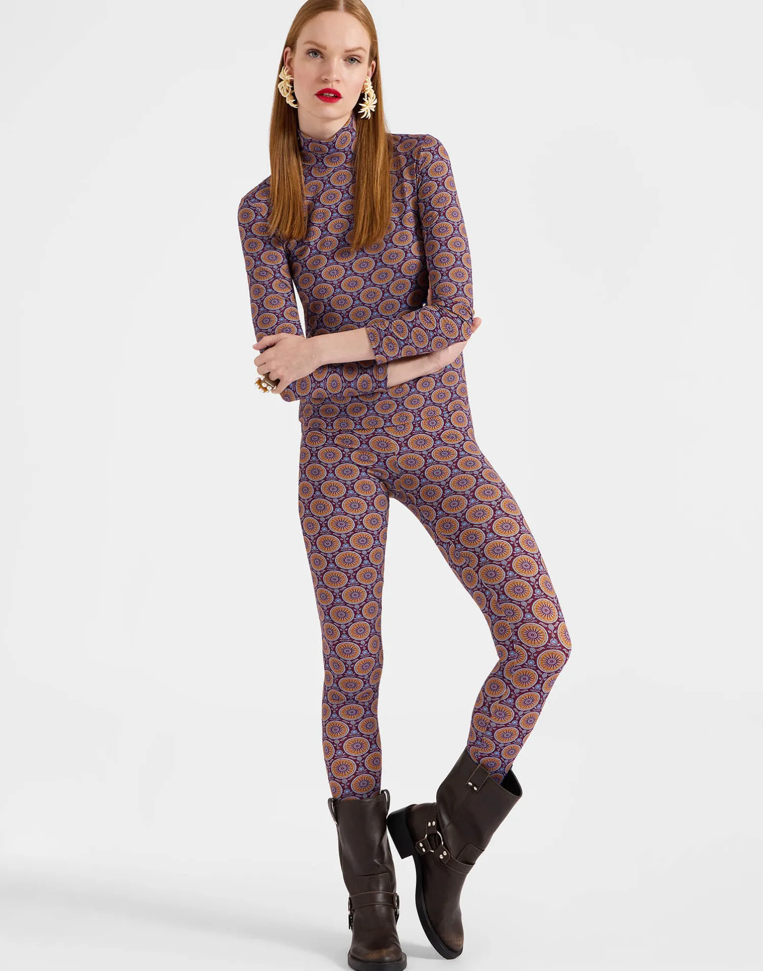 La DoubleJ Loungewear<LeggingsSovereign Mini Purple in Skinny Jersey