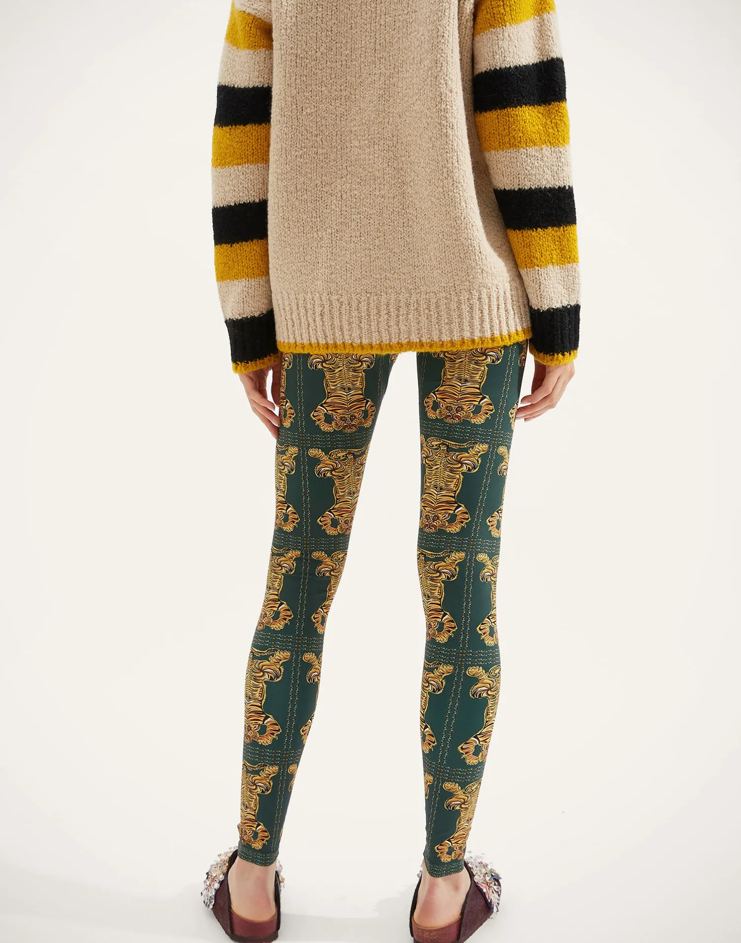 La DoubleJ Loungewear<LeggingsTiger Tiles in Skinny Jersey