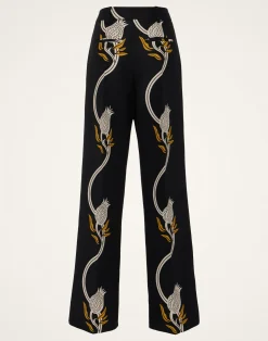 La DoubleJ Pantaloni E Shorts<Let Loose PantsMelograno Black & White in Cady Wool
