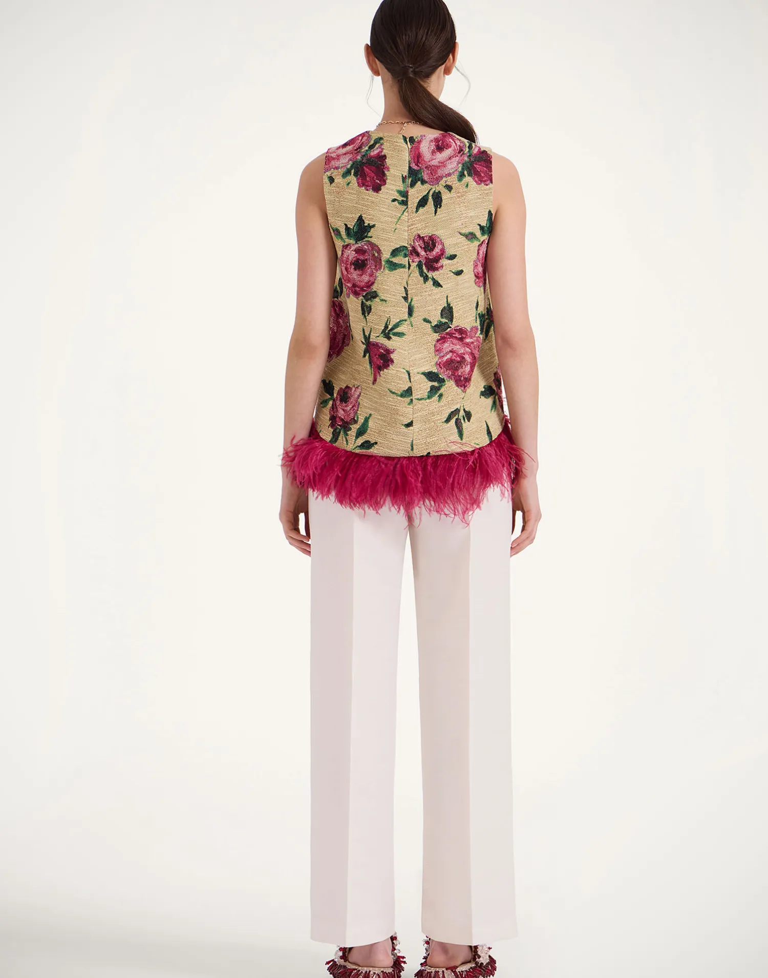 La DoubleJ Pantaloni E Shorts<Let Loose PantsSolid Ivory in Cady Wool