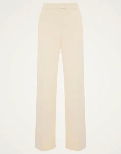 La DoubleJ Pantaloni E Shorts<Let Loose PantsSolid Ivory in Cady Wool