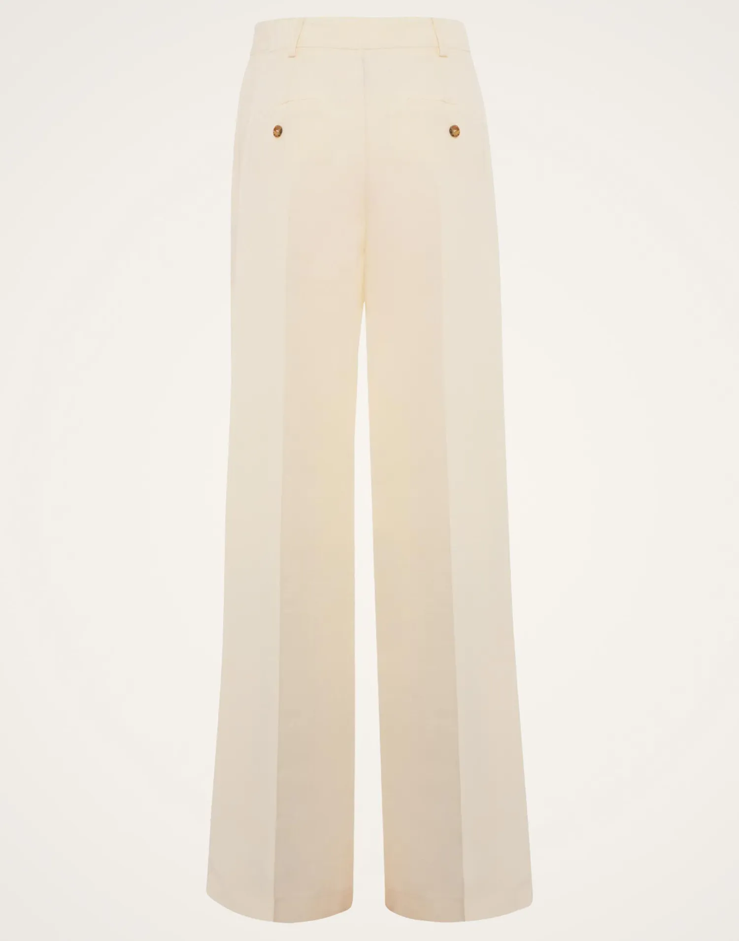 La DoubleJ Pantaloni E Shorts<Let Loose PantsSolid Ivory in Cady Wool