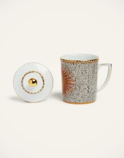 La DoubleJ Set Da Te E Caffe|Tavola<Lidded MugSunrays Multicolor in Porcelain