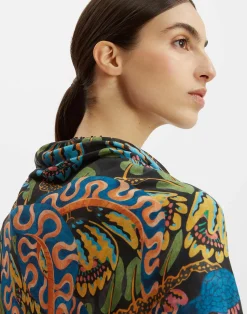 La DoubleJ Foulard E Sciarpe|Accessories<Light ScarfEve Black in Wool Modal