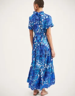 La DoubleJ Vestiti<Long And Sassy DressAnemone in Twill Silk