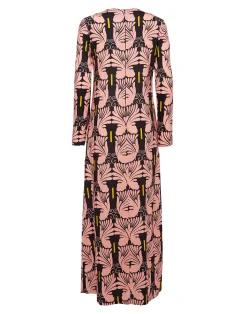 La DoubleJ Vestiti<Long Sleeve Swing DressAli Rosa in Sable