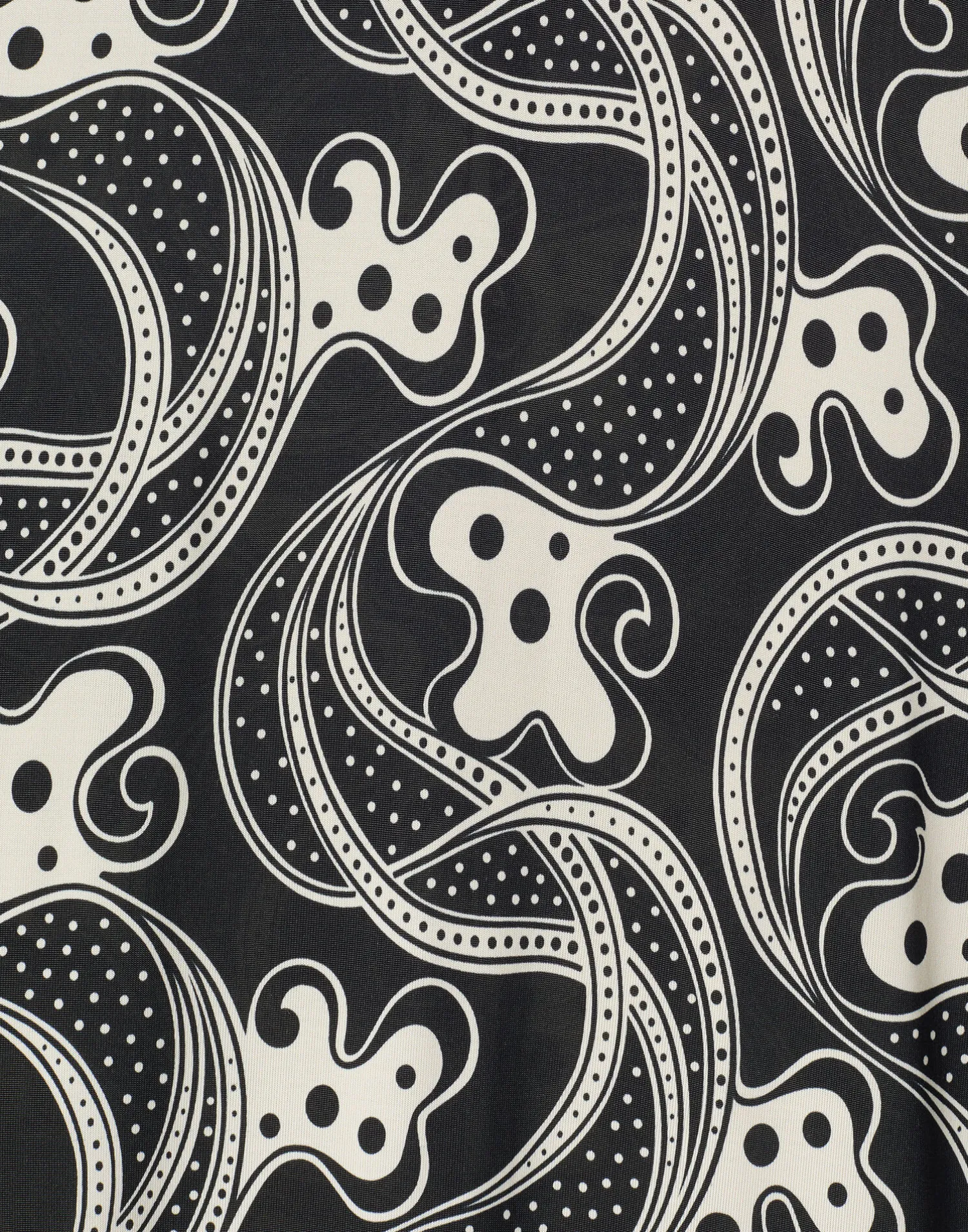 La DoubleJ Vestiti<Long Sleeve Swing DressAperol Black & White in Flowy Jersey