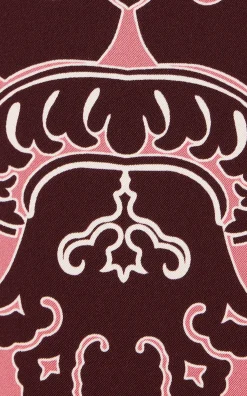 La DoubleJ Vestiti<Long Sleeve Swing DressOltrarno Plac&eacute;e Pink in Silk Twill