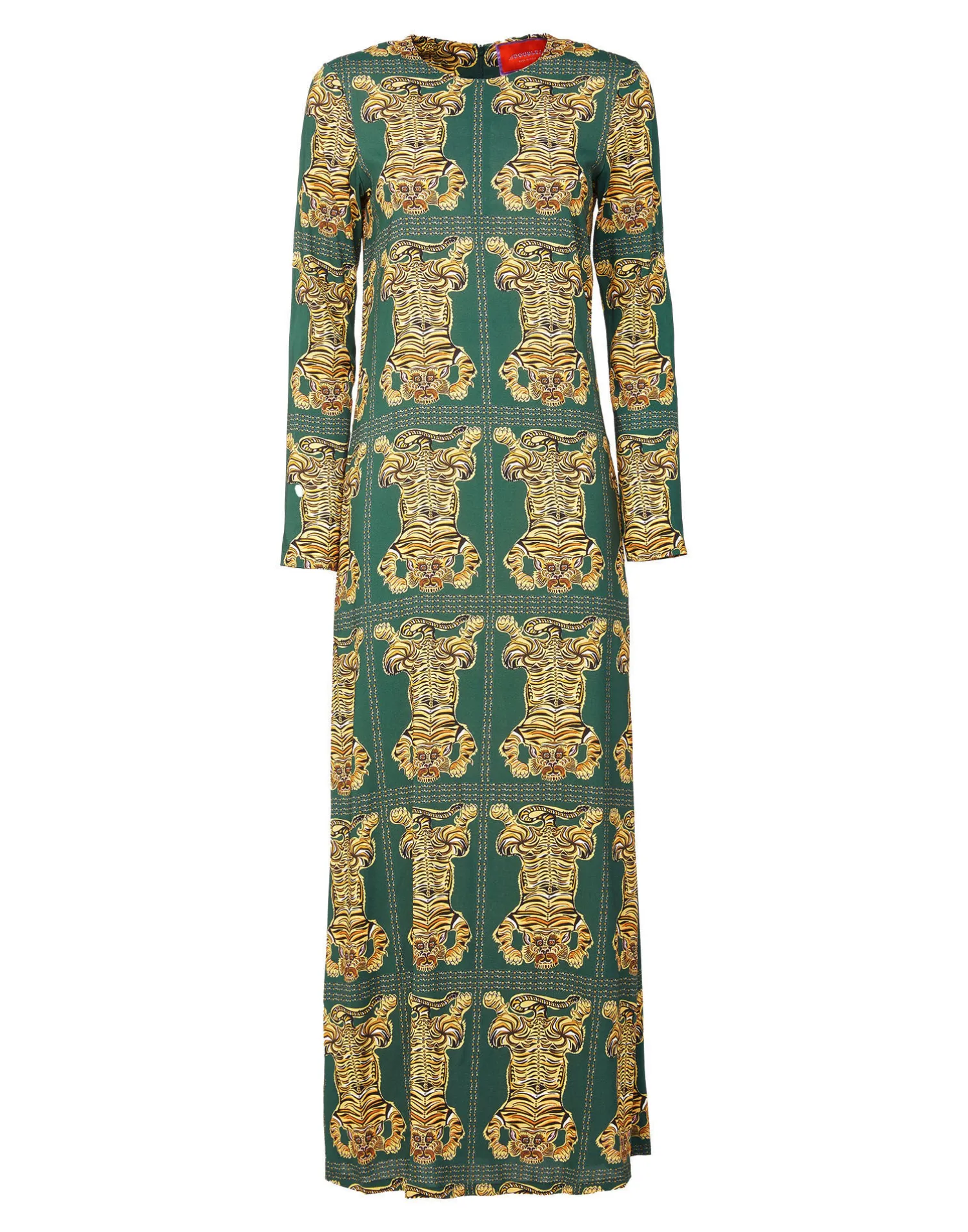 La DoubleJ Vestiti<Long Sleeve Swing DressTiger Tiles in Sablé
