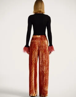 La DoubleJ Pantaloni E Shorts<Loose PantsBanquet Orange in Devor&eacute;