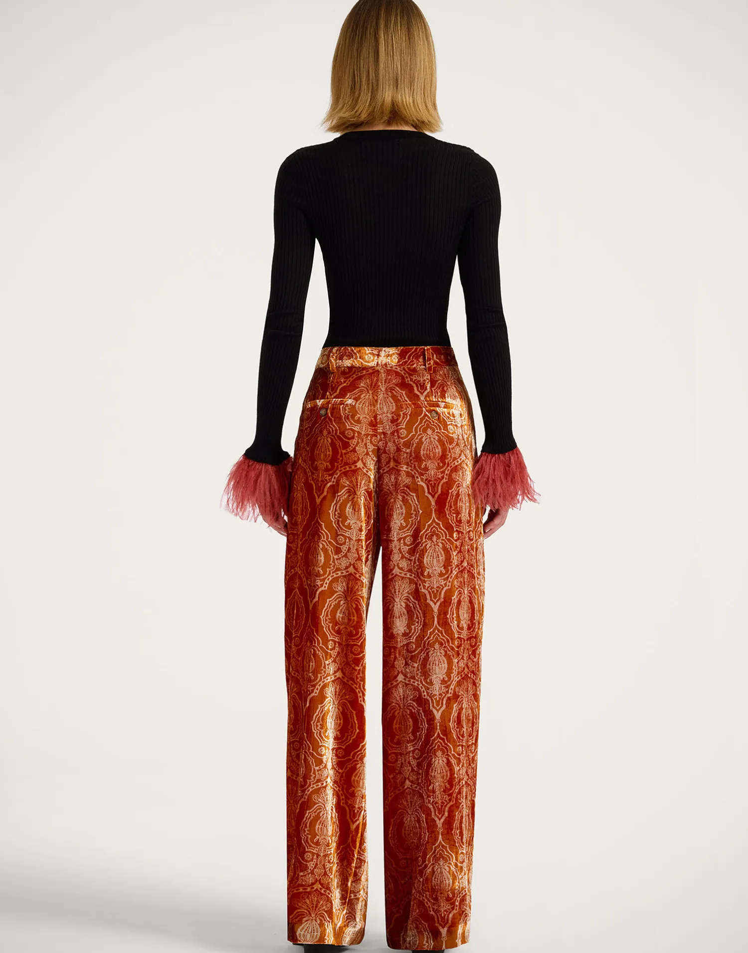 La DoubleJ Pantaloni E Shorts<Loose PantsBanquet Orange in Devoré