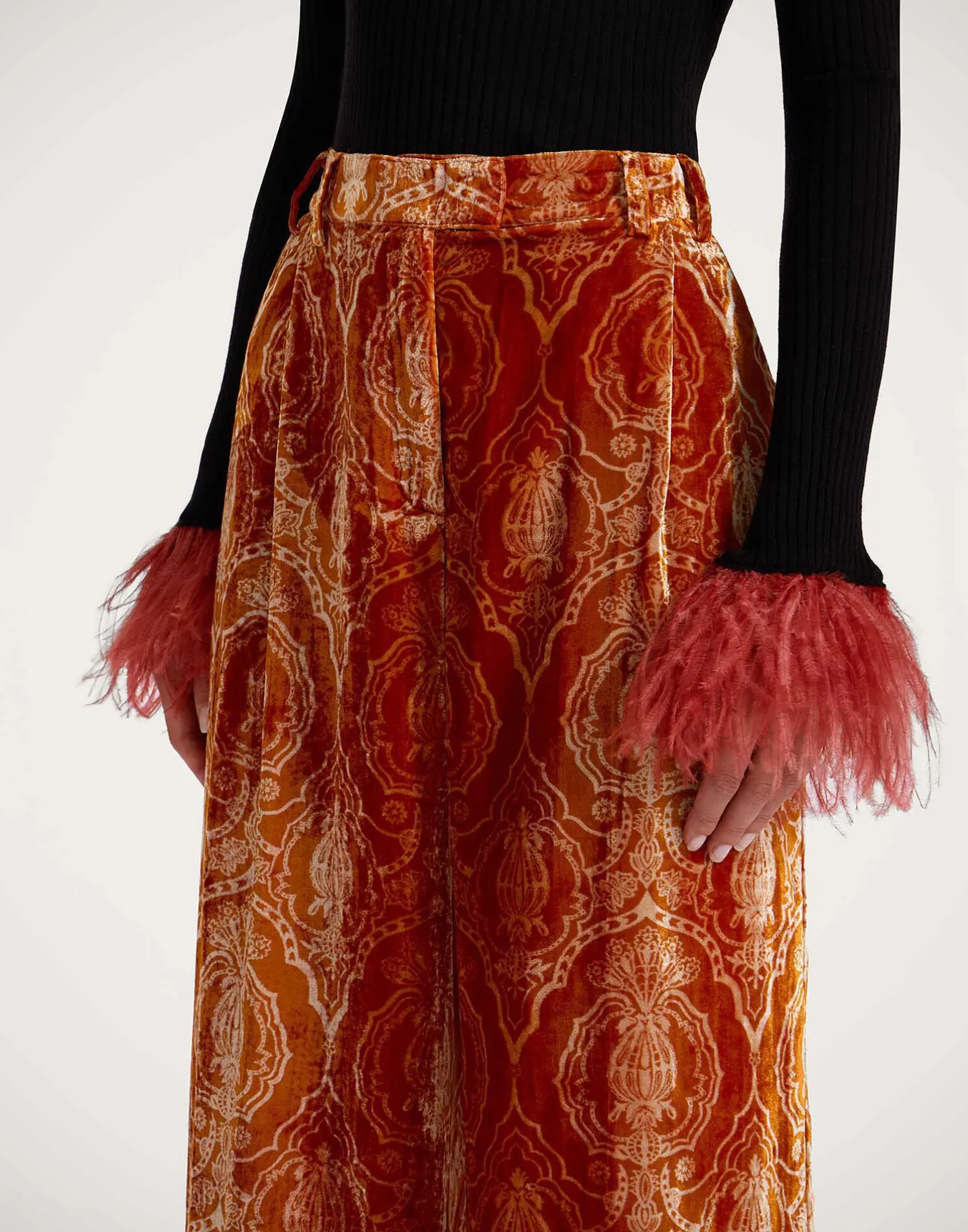 La DoubleJ Pantaloni E Shorts<Loose PantsBanquet Orange in Devoré