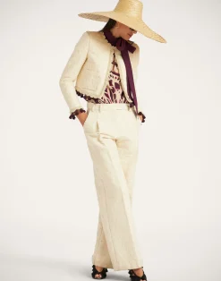 La DoubleJ Pantaloni E Shorts<Loose PantsCreamy in Jacquard
