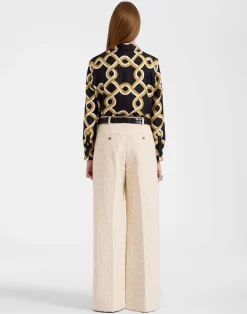 La DoubleJ Pantaloni E Shorts<Loose PantsCreamy in Jacquard