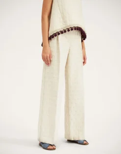 La DoubleJ Pantaloni E Shorts<Loose PantsCreamy in Jacquard